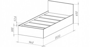 НИЦЦА-13 Кровать 900 с настилом ЛДСП (НЦ.13) в Североуральске - severouralsk.mebel24.online | фото 3