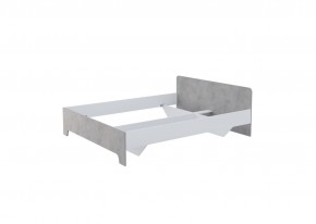 Кровать 1,6 VICTOR (Белый-Бетон) (*без основания) в Североуральске - severouralsk.mebel24.online | фото