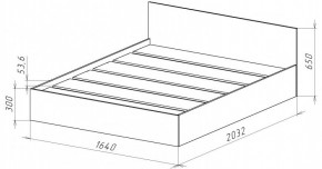 НИЦЦА-14 Кровать 1600 с настилом ЛДСП (НЦ.14) в Североуральске - severouralsk.mebel24.online | фото 3