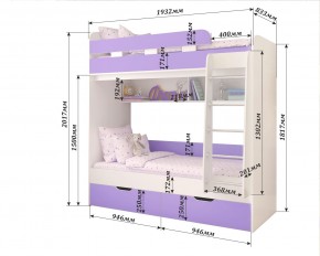 Кровать 2-х ярусная Юниор 5 в Североуральске - severouralsk.mebel24.online | фото 2