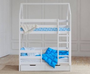 Кровать-домик двухъярусная 80*160 Белый в Североуральске - severouralsk.mebel24.online | фото 5