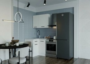 Кухонный гарнитур Белый Глянец 1000*1000 (Стол. 38мм) в Североуральске - severouralsk.mebel24.online | фото 1