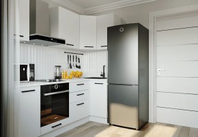 Кухонный гарнитур Белый Глянец 2200*1000 (Стол. 38мм) в Североуральске - severouralsk.mebel24.online | фото