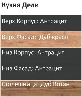 Кухонный гарнитур Дели 2200 (Стол. 26мм) в Североуральске - severouralsk.mebel24.online | фото 3