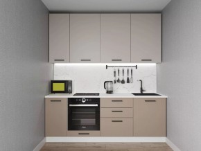Кухонный гарнитур Каппучино 2200 h950 (Стол. 26мм) в Североуральске - severouralsk.mebel24.online | фото