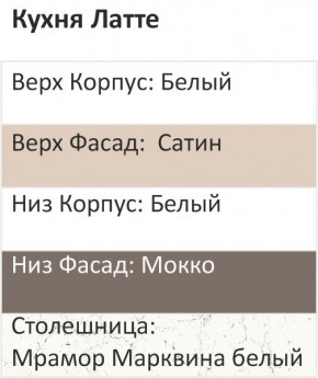 Кухонный гарнитур Латте 2800 (Стол. 38мм) в Североуральске - severouralsk.mebel24.online | фото 3