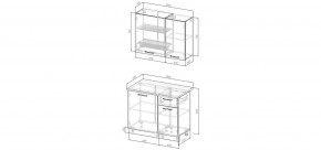 Кухонный гарнитур Меренга  1000 (Стол. 38мм) в Североуральске - severouralsk.mebel24.online | фото 3