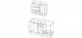 Кухонный гарнитур Ниагара 1600 (Стол. 26мм) в Североуральске - severouralsk.mebel24.online | фото 2