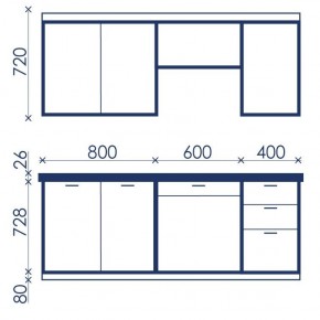 Кухонный гарнитур Ольвия-6 (1.8м) в Североуральске - severouralsk.mebel24.online | фото 4