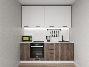 Кухонный гарнитур Старое Дерево 2200 h950 (Стол. 38мм) в Североуральске - severouralsk.mebel24.online | фото 1
