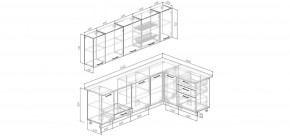 Кухонный гарнитур Умбра 2600*1600 (Стол. 26мм) в Североуральске - severouralsk.mebel24.online | фото 2