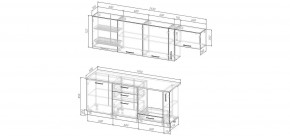 Кухонный гарнитур Виола 2550 (Стол. 38мм) в Североуральске - severouralsk.mebel24.online | фото 2