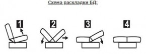 ЛАУРА ЛЮКС Диван Лаура Люкс БД+2подушки в Североуральске - severouralsk.mebel24.online | фото 7