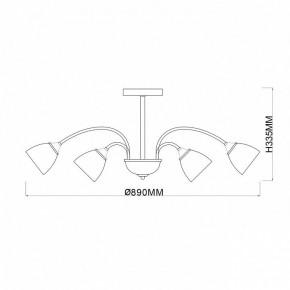 Люстра на штанге Escada Bouquet 1148/12P в Североуральске - severouralsk.mebel24.online | фото 3