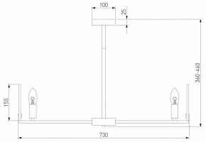 Люстра на штанге Eurosvet Marble 60158/7 латунь в Североуральске - severouralsk.mebel24.online | фото 2