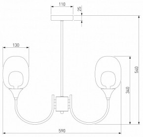 Люстра на штанге Eurosvet Spritz 70217/6 латунь в Североуральске - severouralsk.mebel24.online | фото 5