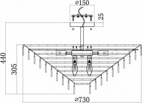 Люстра на штанге Maytoni Mazzo MOD130CL-14G в Североуральске - severouralsk.mebel24.online | фото 4