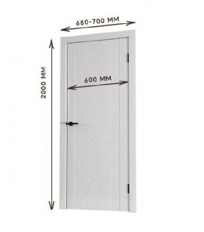 Межкомнатная дверь Bolivar Каньон браун (комплект) 600 в Североуральске - severouralsk.mebel24.online | фото