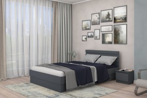 МС "Хилтон" Кровать 1,4 (графит) в Североуральске - severouralsk.mebel24.online | фото