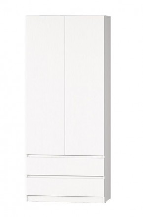 МС "Хилтон" Шкаф №3 900 (Белый текстурный) в Североуральске - severouralsk.mebel24.online | фото 2