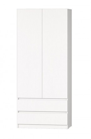 МС "Хилтон" Шкаф №3 900 (Белый текстурный) в Североуральске - severouralsk.mebel24.online | фото