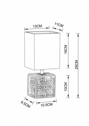 Настольная лампа декоративная Arte Lamp Fiori A4429LT-1BA в Североуральске - severouralsk.mebel24.online | фото 3