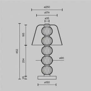 Настольная лампа декоративная Maytoni Amulet MOD555TL-L8G3K в Североуральске - severouralsk.mebel24.online | фото 4