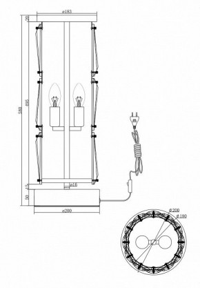 Настольная лампа декоративная Maytoni Puntes MOD043TL-02CH в Североуральске - severouralsk.mebel24.online | фото 4