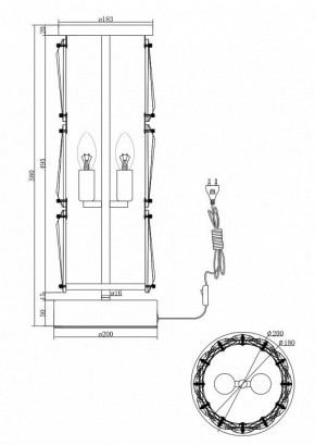 Настольная лампа декоративная Maytoni Puntes MOD043TL-02G в Североуральске - severouralsk.mebel24.online | фото 3