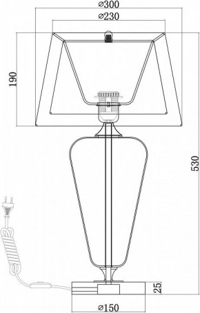 Настольная лампа декоративная Maytoni Verre Z005TL-01CH в Североуральске - severouralsk.mebel24.online | фото 4