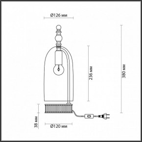 Настольная лампа декоративная Odeon Light Bell 4892/1T в Североуральске - severouralsk.mebel24.online | фото 6