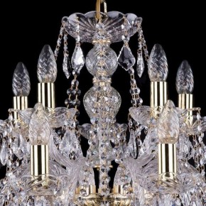 Подвесная люстра Bohemia Ivele Crystal 1411 1411/10+5/240/G/Leafs в Североуральске - severouralsk.mebel24.online | фото 4