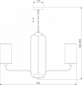 Подвесная люстра Eurosvet Purezza 60128/6 хром в Североуральске - severouralsk.mebel24.online | фото 4