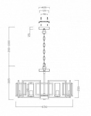 Подвесная люстра Maytoni Bowi H009PL-06G в Североуральске - severouralsk.mebel24.online | фото 4