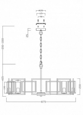 Подвесная люстра Maytoni Bowi H009PL-08G в Североуральске - severouralsk.mebel24.online | фото 4