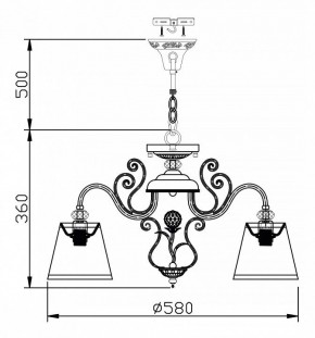 Подвесная люстра Maytoni Vintage ARM420-05-R в Североуральске - severouralsk.mebel24.online | фото 7