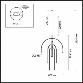 Подвесная люстра Odeon Light Memfi 6633/95L в Североуральске - severouralsk.mebel24.online | фото 1