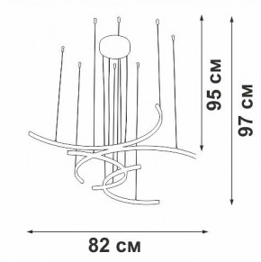 Подвесная люстра Vitaluce V3777 V3777-0/4S в Североуральске - severouralsk.mebel24.online | фото 5