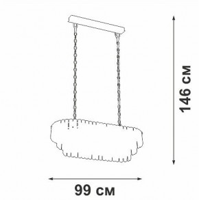 Подвесная люстра Vitaluce V5353 V5353-8/19 в Североуральске - severouralsk.mebel24.online | фото 4