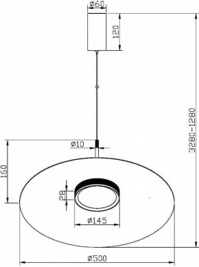 Подвесной светильник Maytoni Halo MOD041PL-L15W3K1 в Североуральске - severouralsk.mebel24.online | фото 4