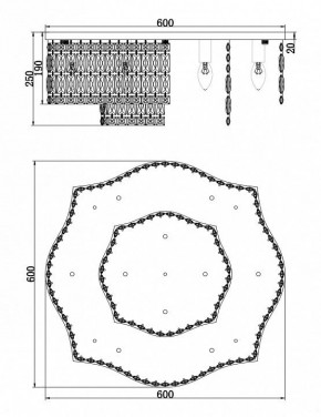 Потолочная люстра Maytoni Dune DIA005CL-10CH в Североуральске - severouralsk.mebel24.online | фото 2