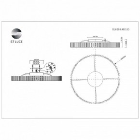 Потолочная люстра ST-Luce Estense SL6203.402.50 в Североуральске - severouralsk.mebel24.online | фото 3