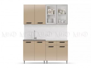 РИО-1 ЛДСП Кухонный гарнитур 1,6 м (Капучино) в Североуральске - severouralsk.mebel24.online | фото