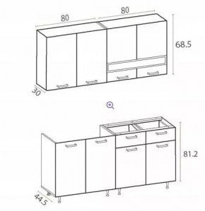 РИО-2 ЛДСП Кухонный гарнитур 1,6 м в Североуральске - severouralsk.mebel24.online | фото 7