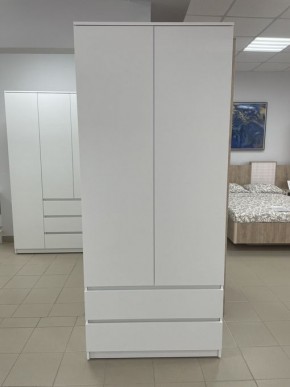 Шкаф 2-ств. с 2 ящиками "Бьянко" в Североуральске - severouralsk.mebel24.online | фото 3