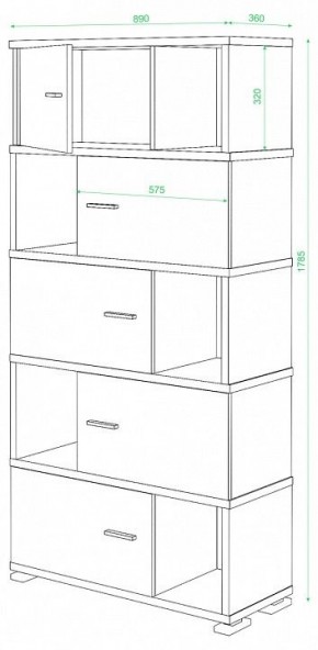 Шкаф комбинированный Домино СБ-30/5 в Североуральске - severouralsk.mebel24.online | фото 2