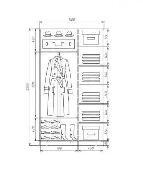 Шкаф-купе ХИТ 22-4-12-22 (420) в Североуральске - severouralsk.mebel24.online | фото 5