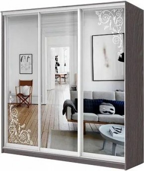 Шкаф-купе ХИТ 24-18-656 ОРНАМЕНТ в Североуральске - severouralsk.mebel24.online | фото