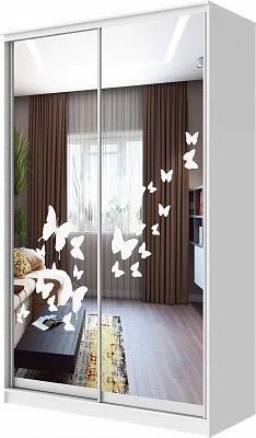 Шкаф-купе ХИТ 24-4-14-66 БАБОЧКИ в Североуральске - severouralsk.mebel24.online | фото