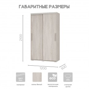 Шкаф-купе ШКК-11 (ясень белый) в Североуральске - severouralsk.mebel24.online | фото 7